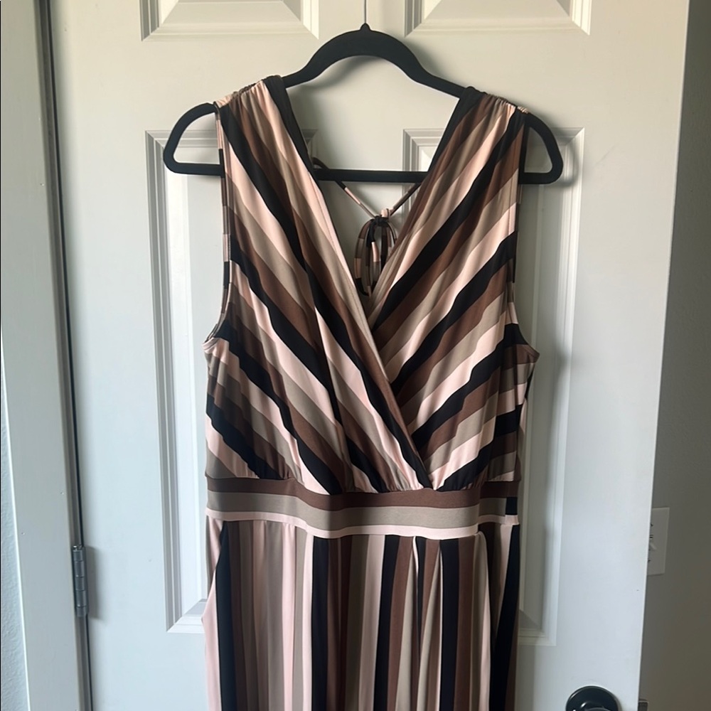 Torrid tie back surplice jumpsuit